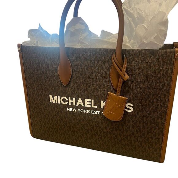 NWT Michael kors large Mirella logo tote bag with removable adjustable‎ strap - Picture 7 of 11